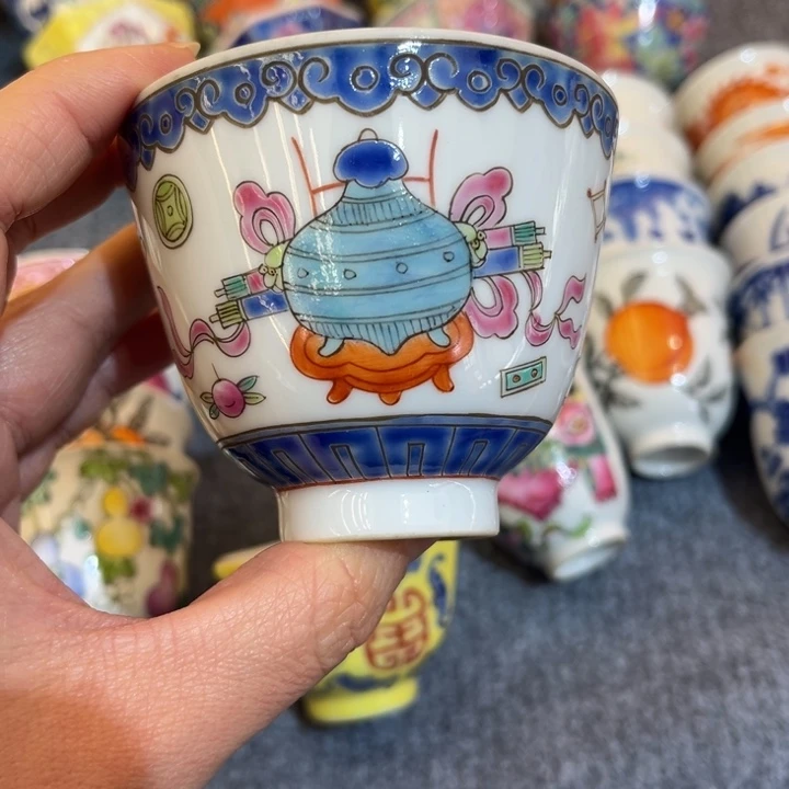 手绘茶杯盖碗陶瓷