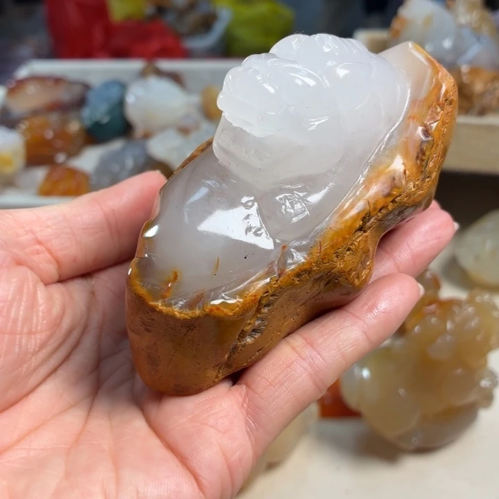 玛瑙/玉髓未镶嵌吊坠(不含链)