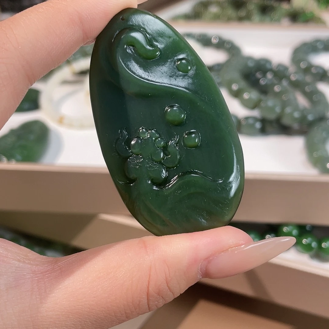 和田玉（碧玉）手链未镶嵌
