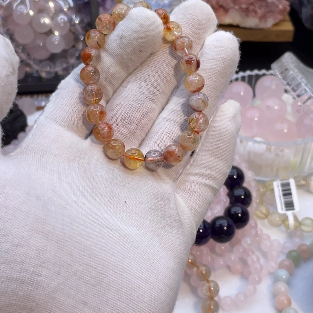 手链水晶未镶嵌纯天然黄塔晶