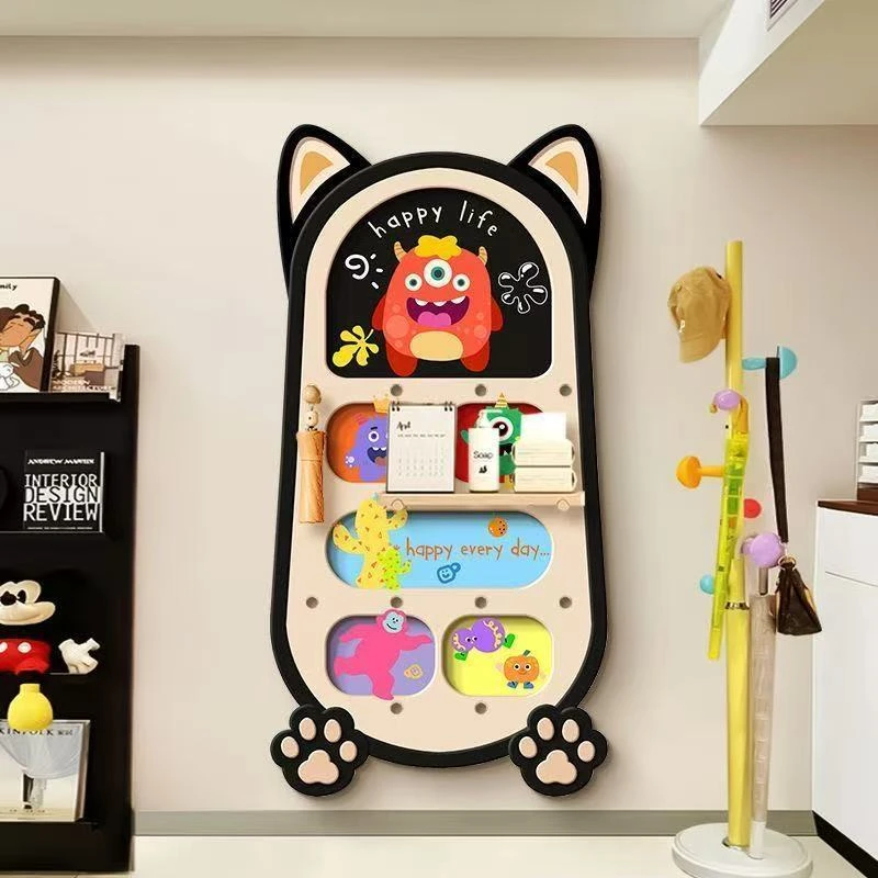 多巴胺全身洞洞装饰画推拉置物架客厅玄关卧室收纳置物高级动物