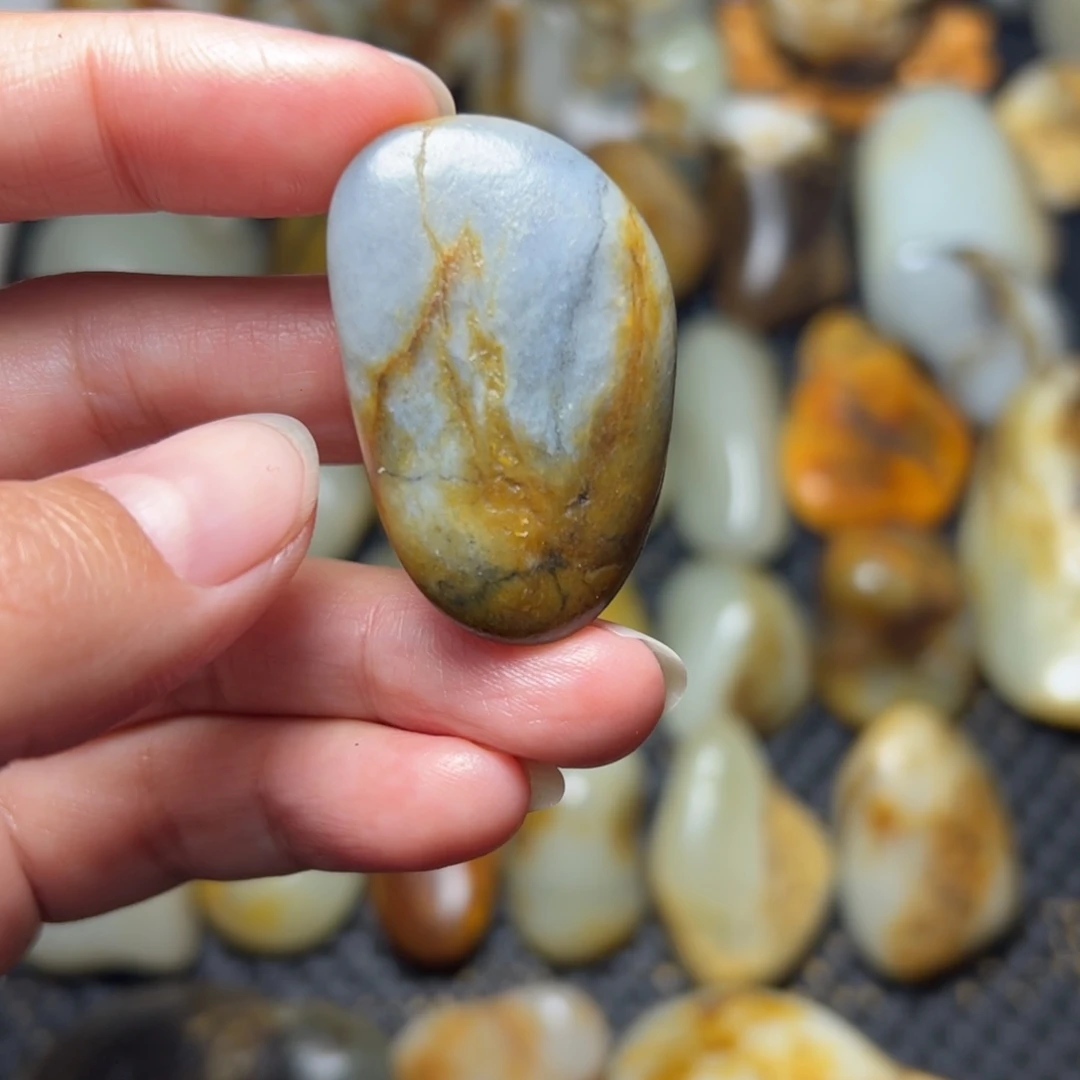 和田玉未镶嵌挂件57