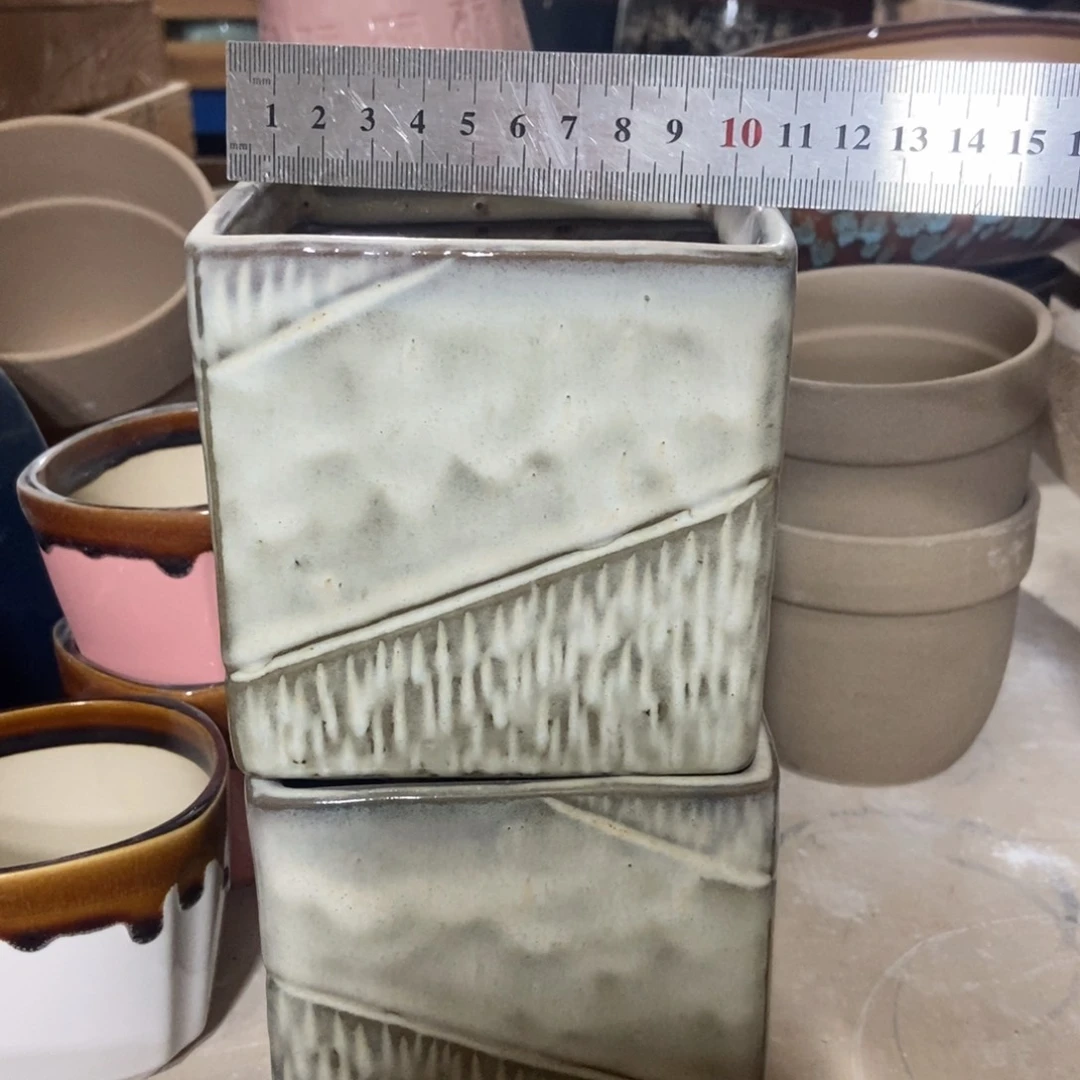 红陶高温陶瓷花盆