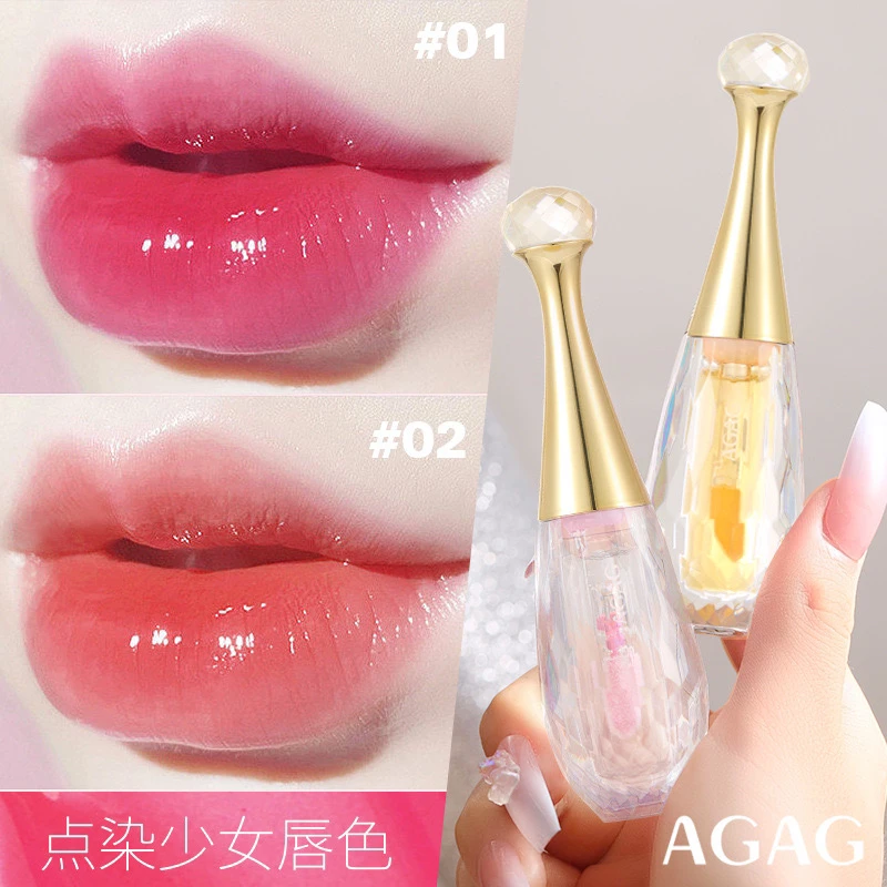【正品】晶莹剔透变色唇釉滋润持久防干不易掉色不易沾杯口红