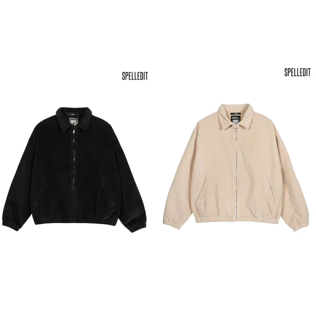 秋 SPELL新品 no退换 灯芯绒飞行夹克复古宽松潮流外套上衣女