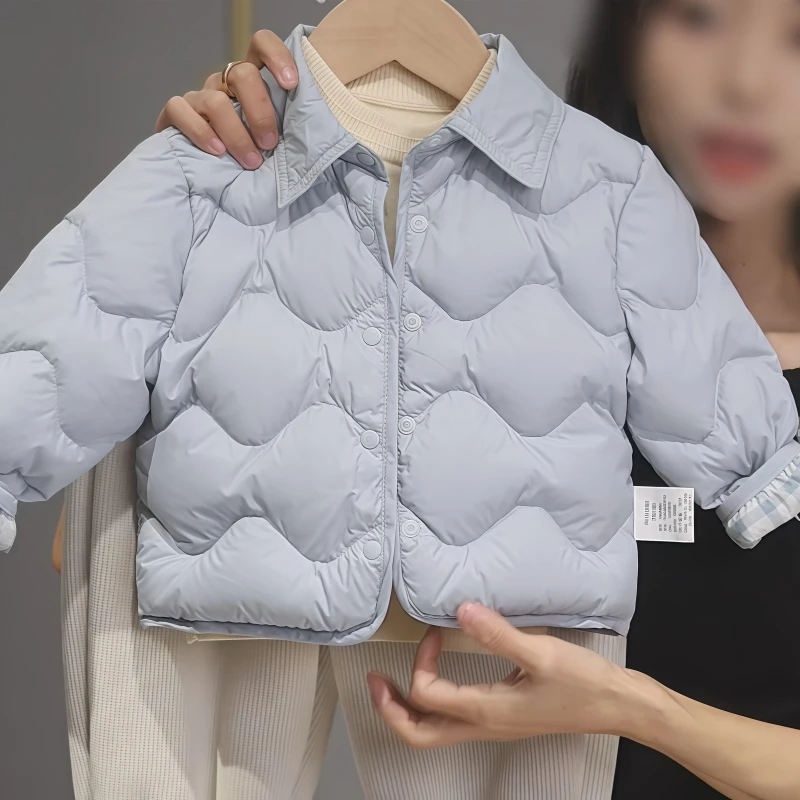 女童男童秋冬季棉服外套2025新款两面穿儿童棉袄加厚保暖上衣冬装