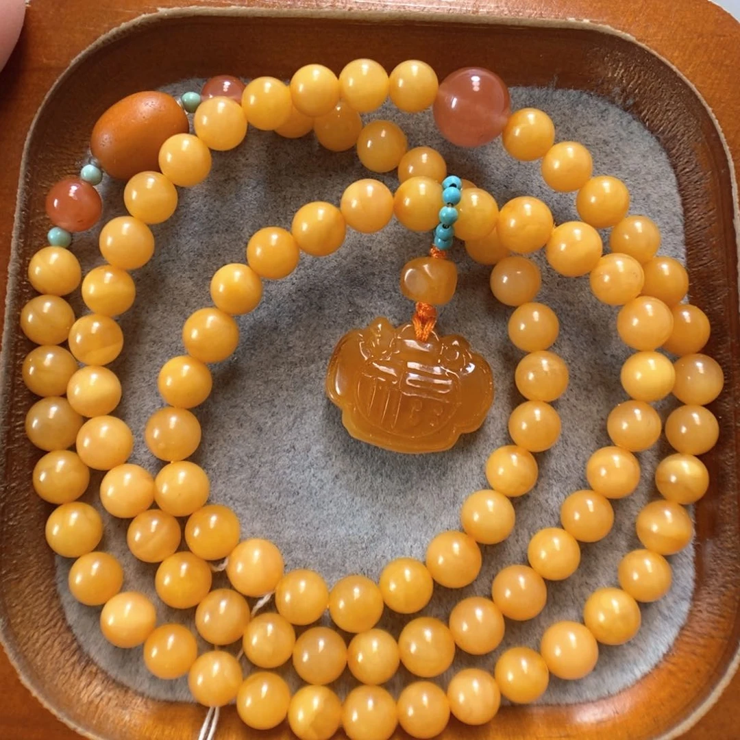未镶嵌蜜蜡手串蜜蜡手串