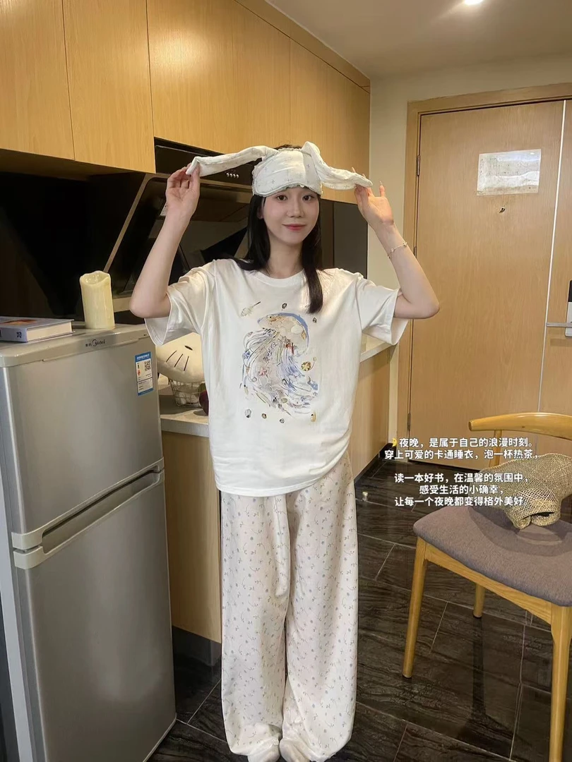 【梦幻联动家居服】甜系卡通图案睡衣套装0388没口袋