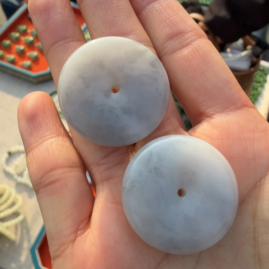 和田玉未镶嵌颈饰新疆黑山平安扣姜帅多样性拍一发一