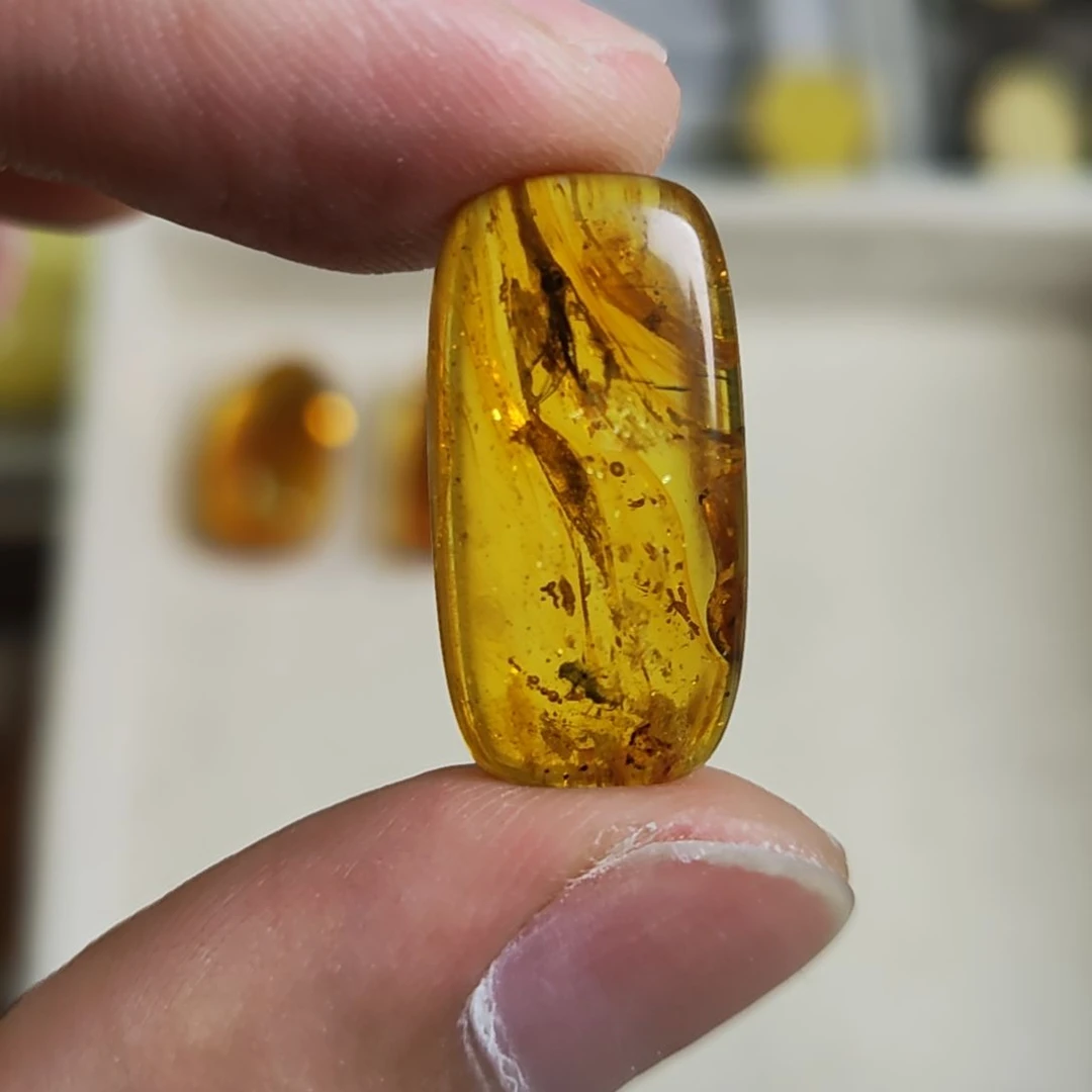未镶嵌琥珀裸石虫珀03