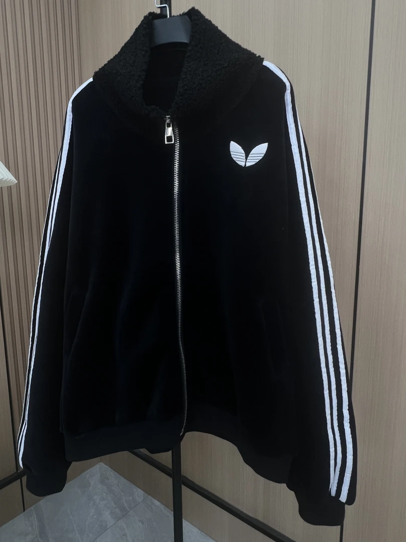 TD家韩版超火INS立领加绒加厚开衫中长款秋冬外套