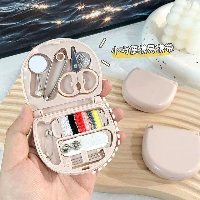 可爱迷你针线 线盒多功能家用可携式套装学生宿舍多色手工针线 线