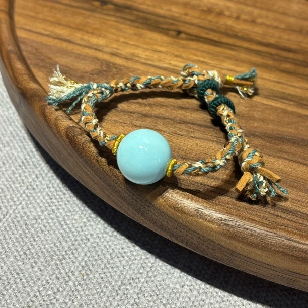 非金属木质手链 小璐仙仙大点位卡18无暇手工编织手串