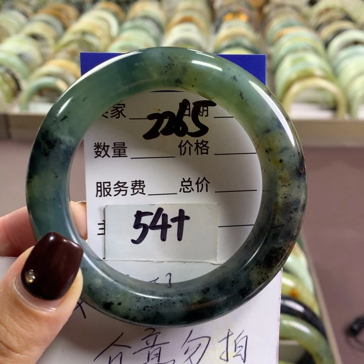 未镶嵌蛇纹石玉手镯2265