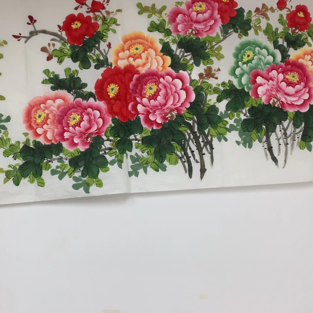 国画牡丹2.4。