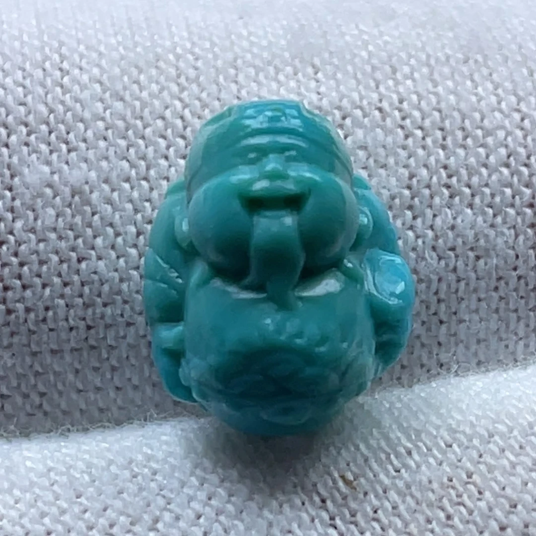 未镶嵌绿松石珠宝奇石卡8-10-7