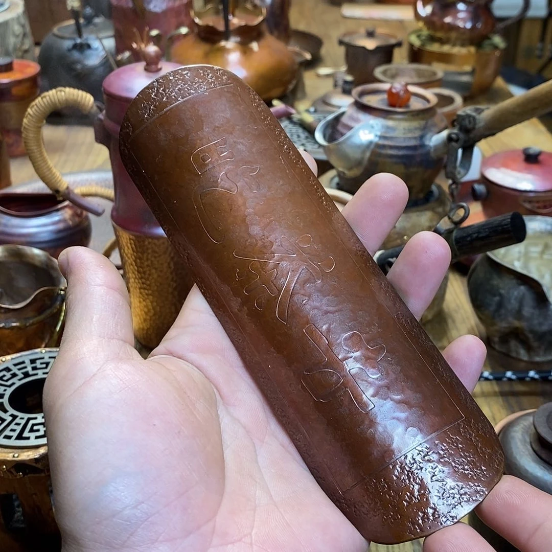 任和堂纯紫铜茶则556663