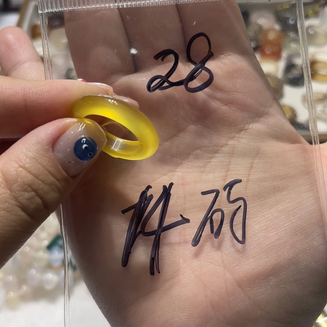 玛瑙/玉髓戒指未镶嵌