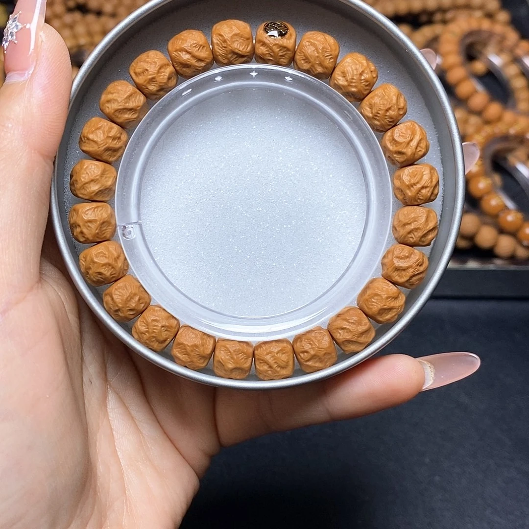 猴头核桃手串金标观山无相尺寸10左右全品单号126号