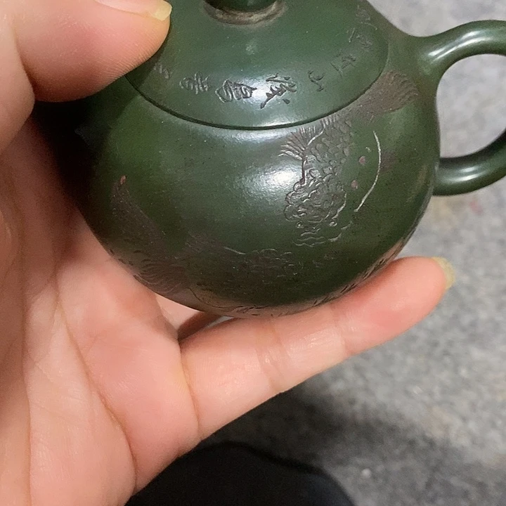 小***菜茶壶紫砂陶瓷摆件爱好者摆件