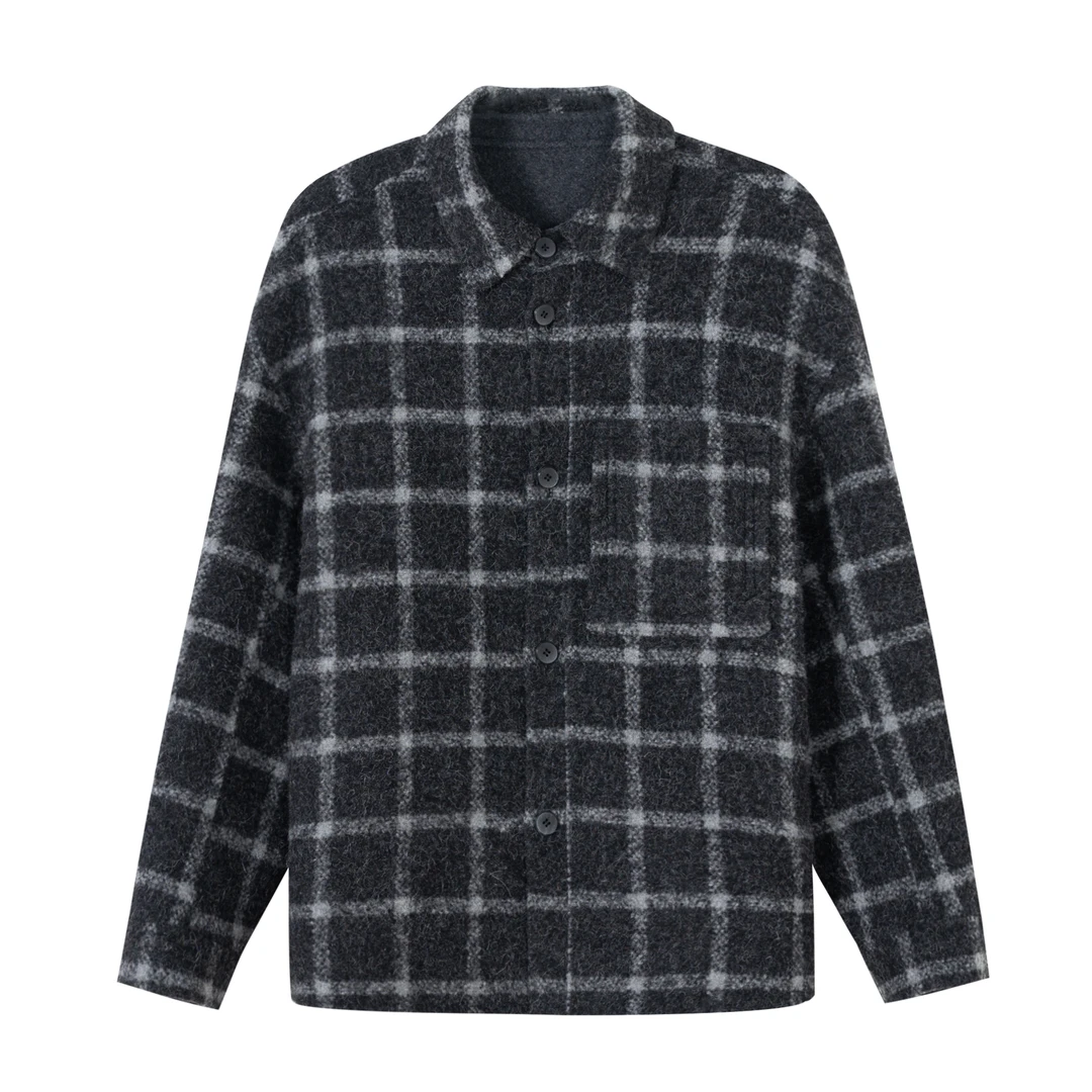 Can/Dong 【25新款/长毛系列】羊驼毛+双面绵羊毛 —格子（#）