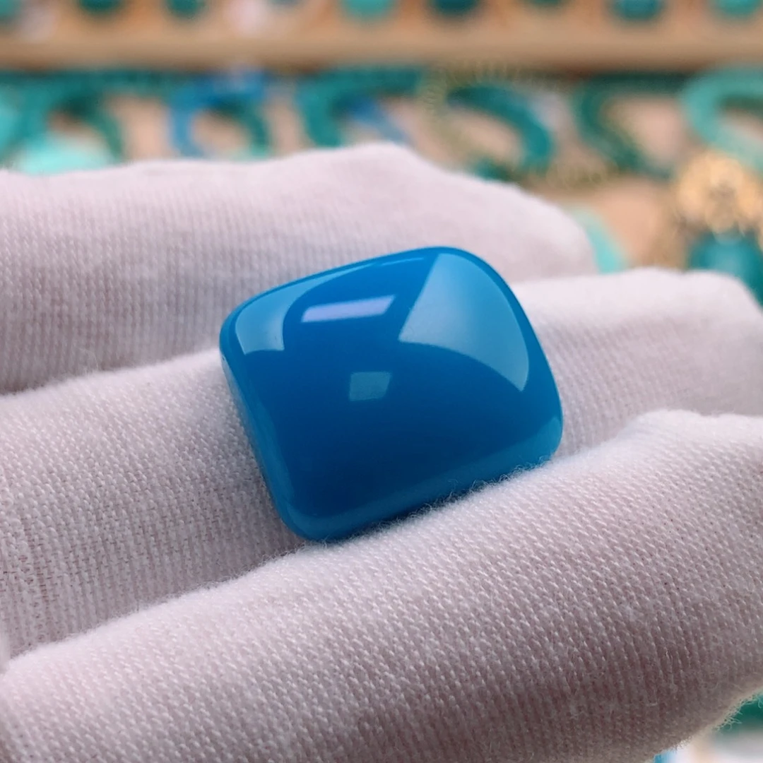 绿松石珠宝奇石未镶嵌戒面