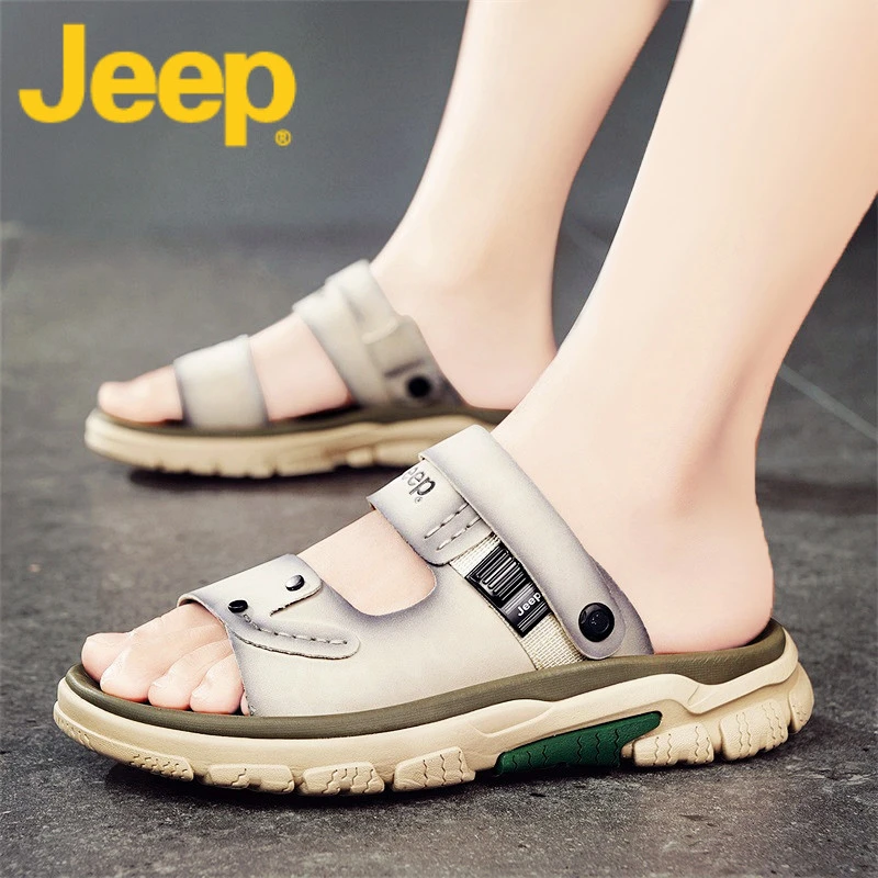 JEEP吉普百搭凉鞋男士夏季外穿2025新款休闲开车运动沙滩拖鞋男款