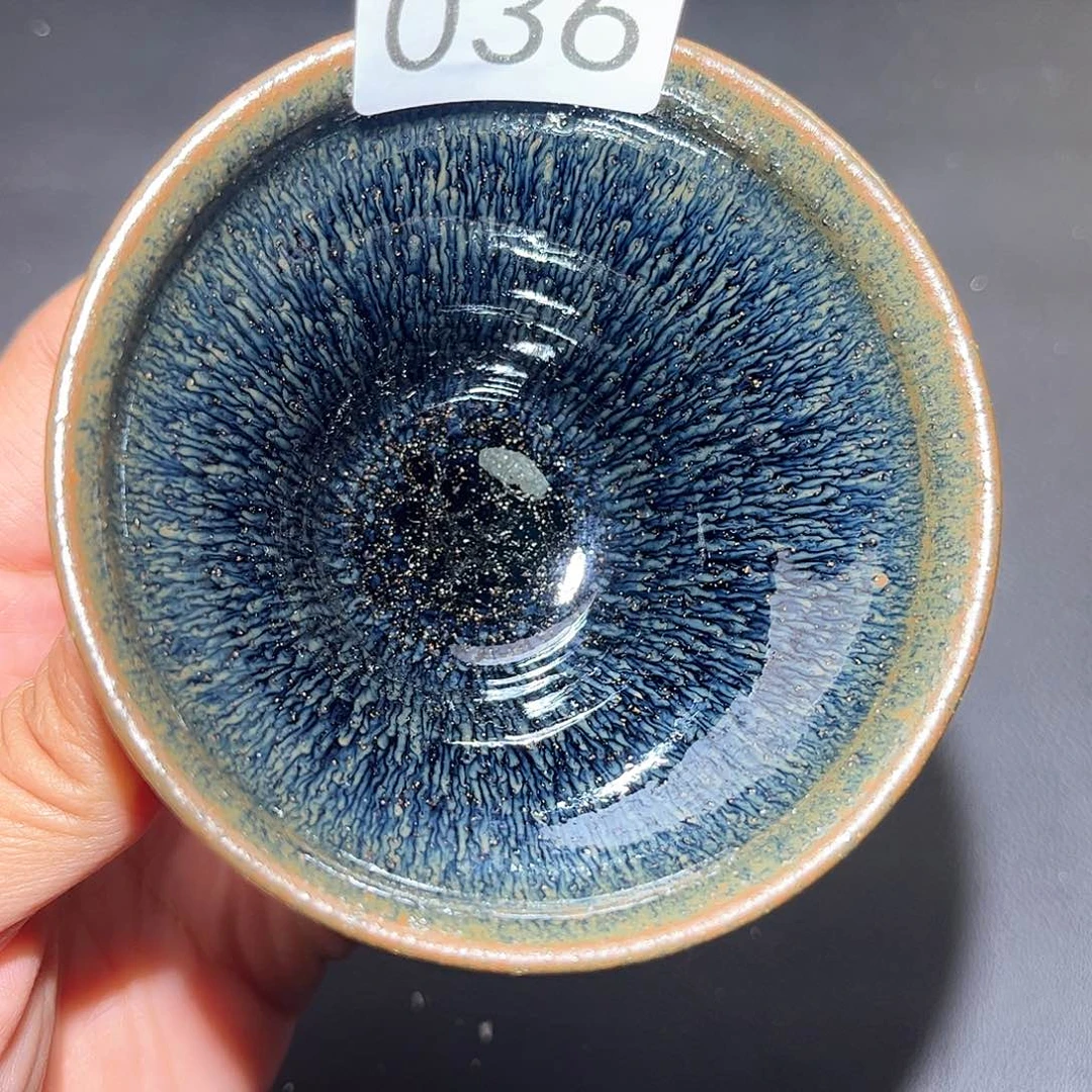 茶盏柴烧建盏主人杯036