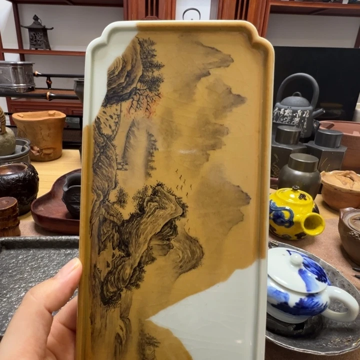 长方形的小茶盘饿到想