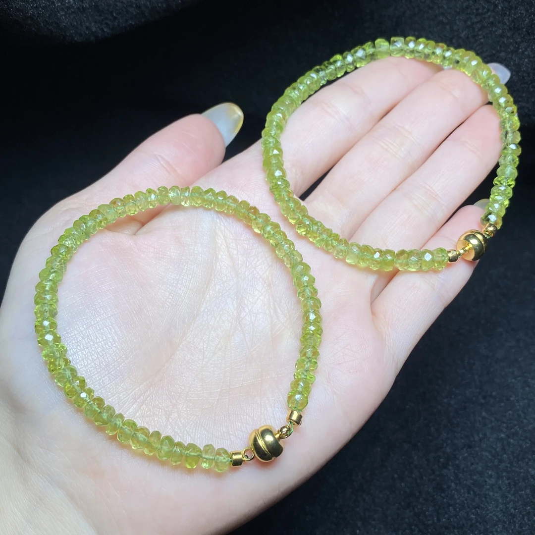 【小北珠宝】橄榄石手链【多样性发一件】25-WD06X2