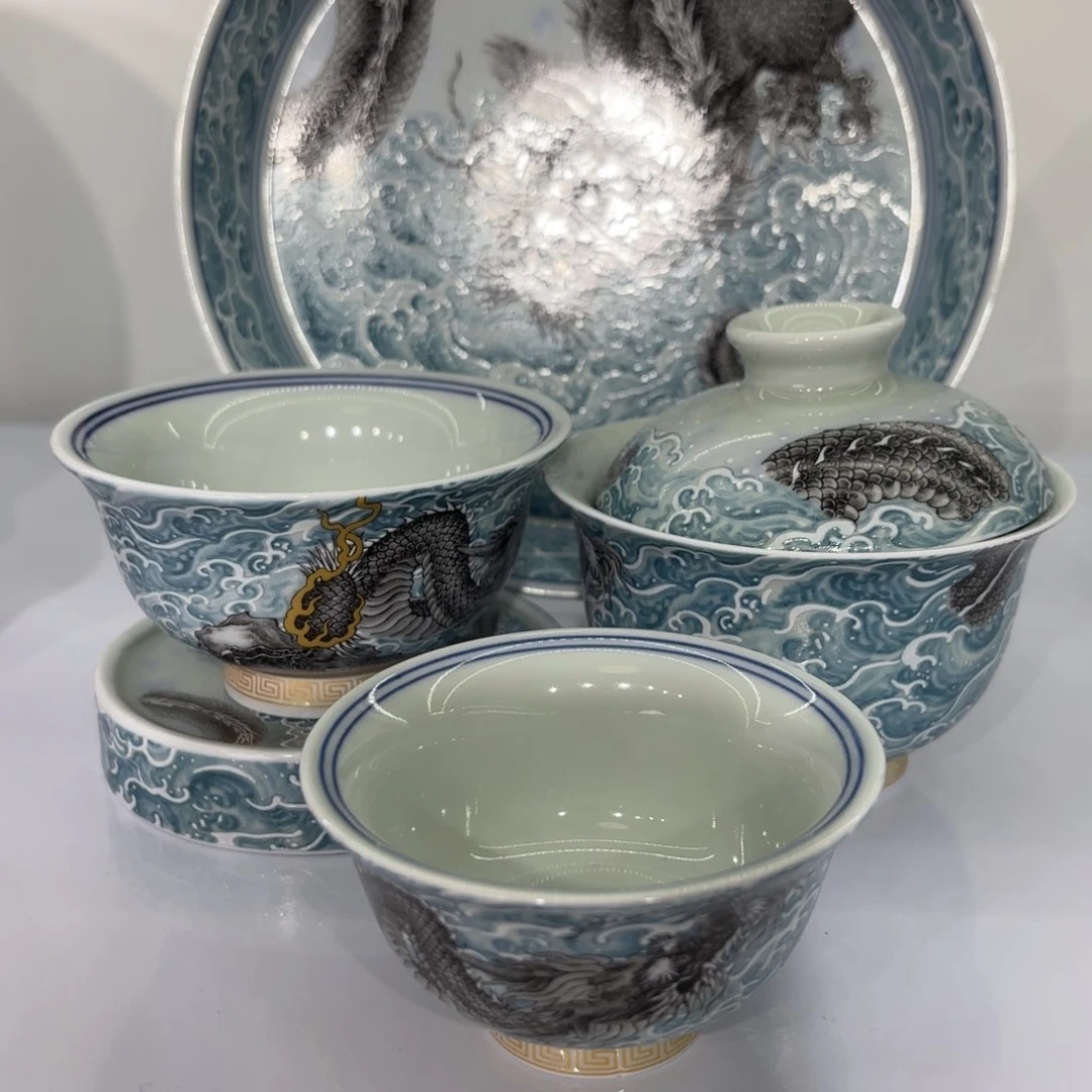 往***～景德镇陶瓷五件套