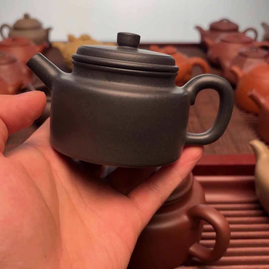 茶壶紫砂广*雾灰德钟微微瑕170cc