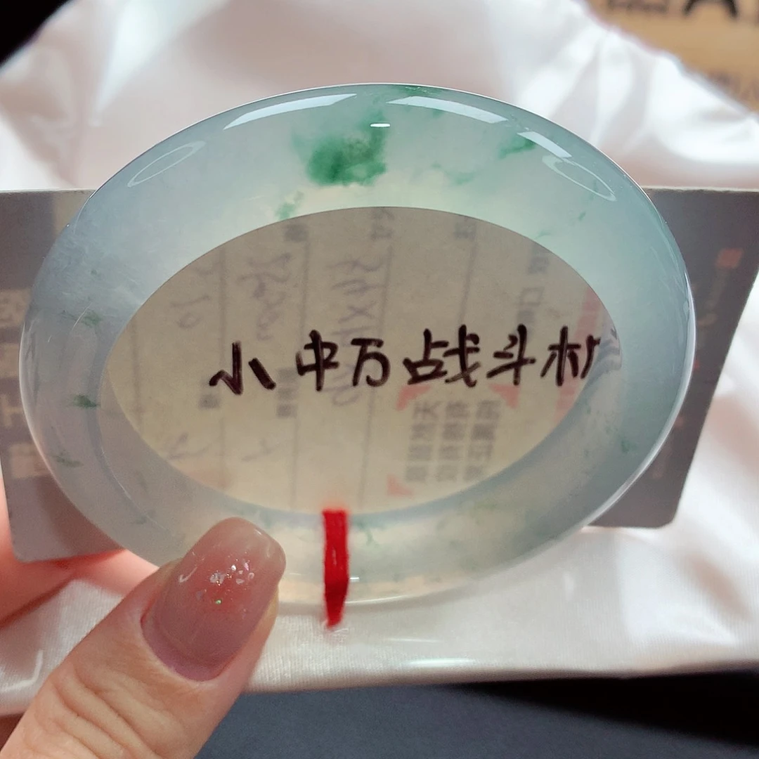 未镶嵌手镯翡翠清新冰透飘花，性比价好！强推88