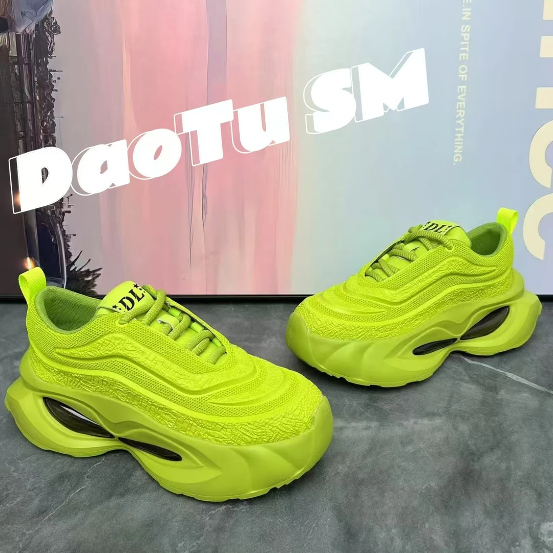 简约时尚潮流新款2025年百搭舒适增高厚底舒适个性潮鞋休闲老爹鞋