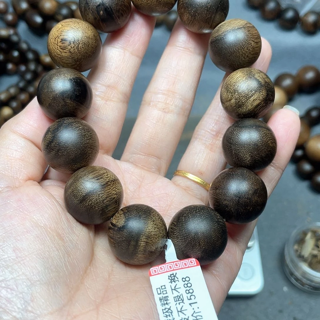 手串沉香白棋瘤疤1.8