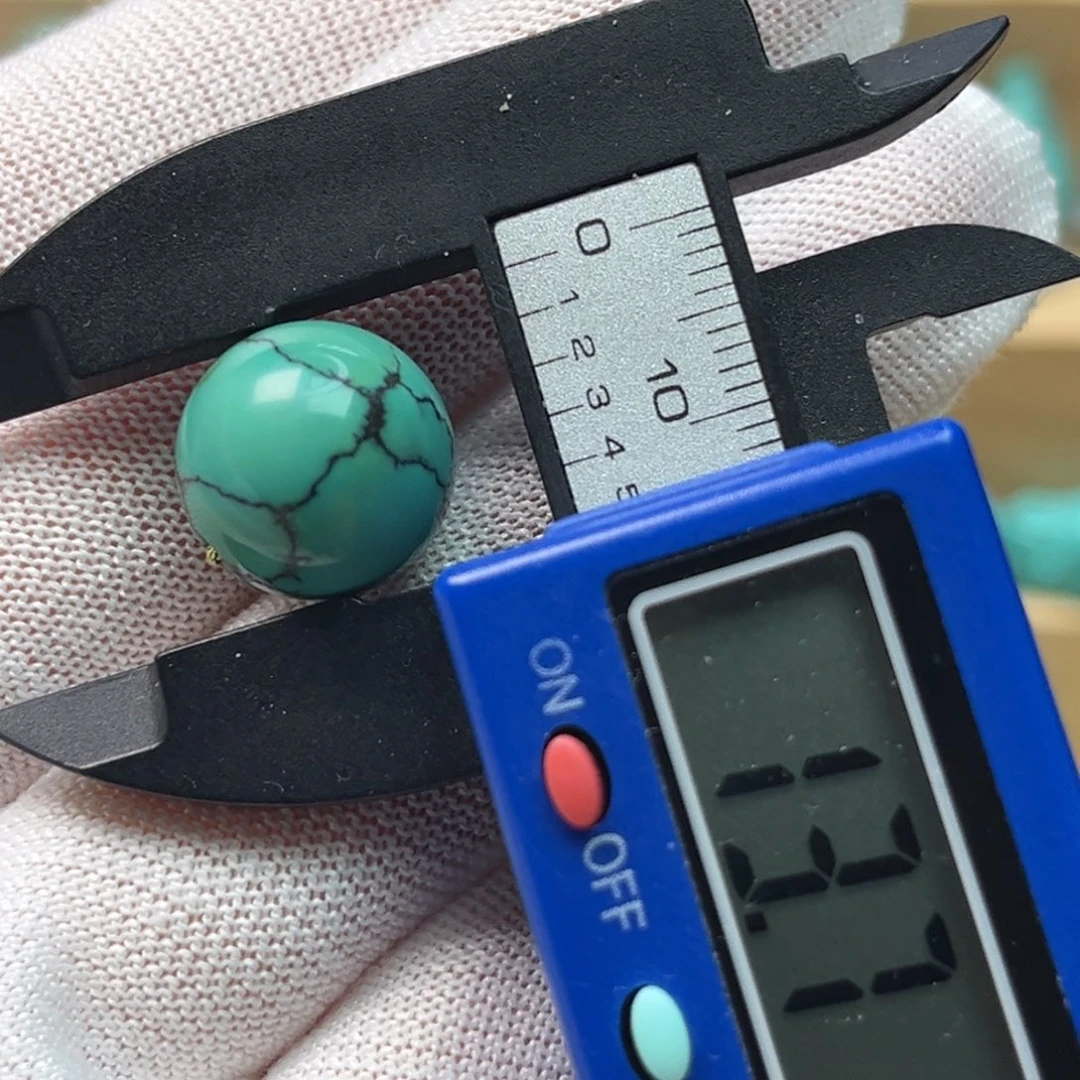 绿松石未镶嵌圆珠