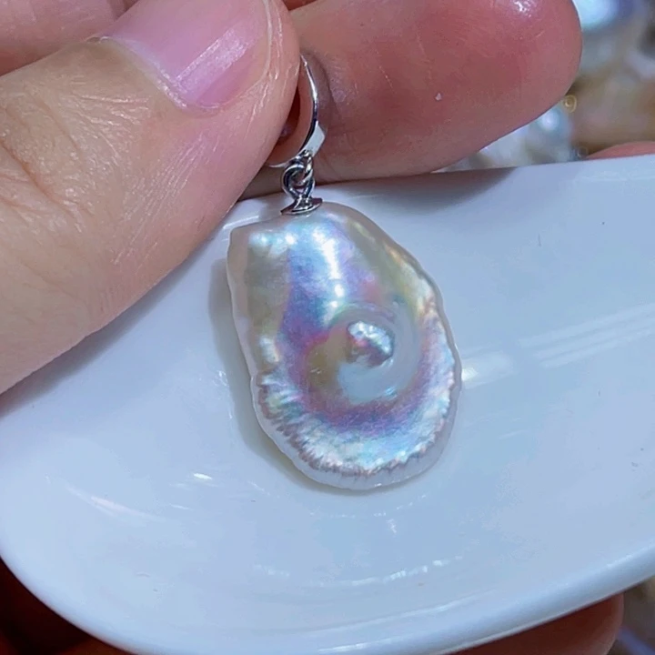 淡水珍珠银S925镶嵌颈饰