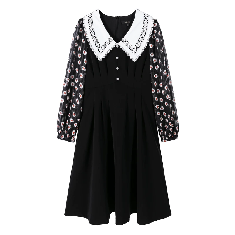 dunnu敦奴POLO领长袖连衣裙女EQ352102