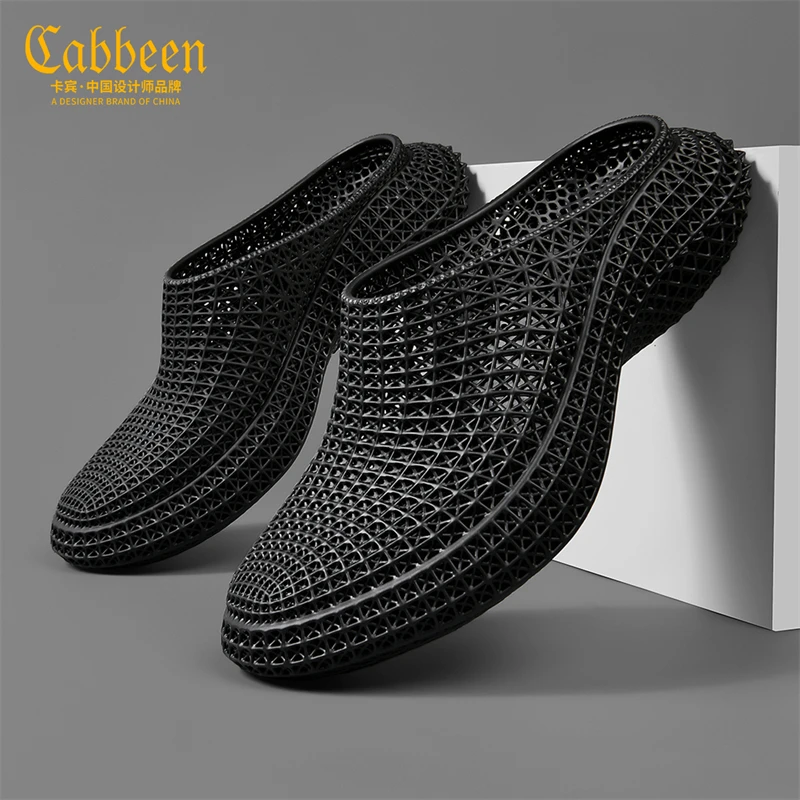 卡宾3D科技打印男士透气夏季四季通用低帮时尚鞋潮流洞洞鞋设计师