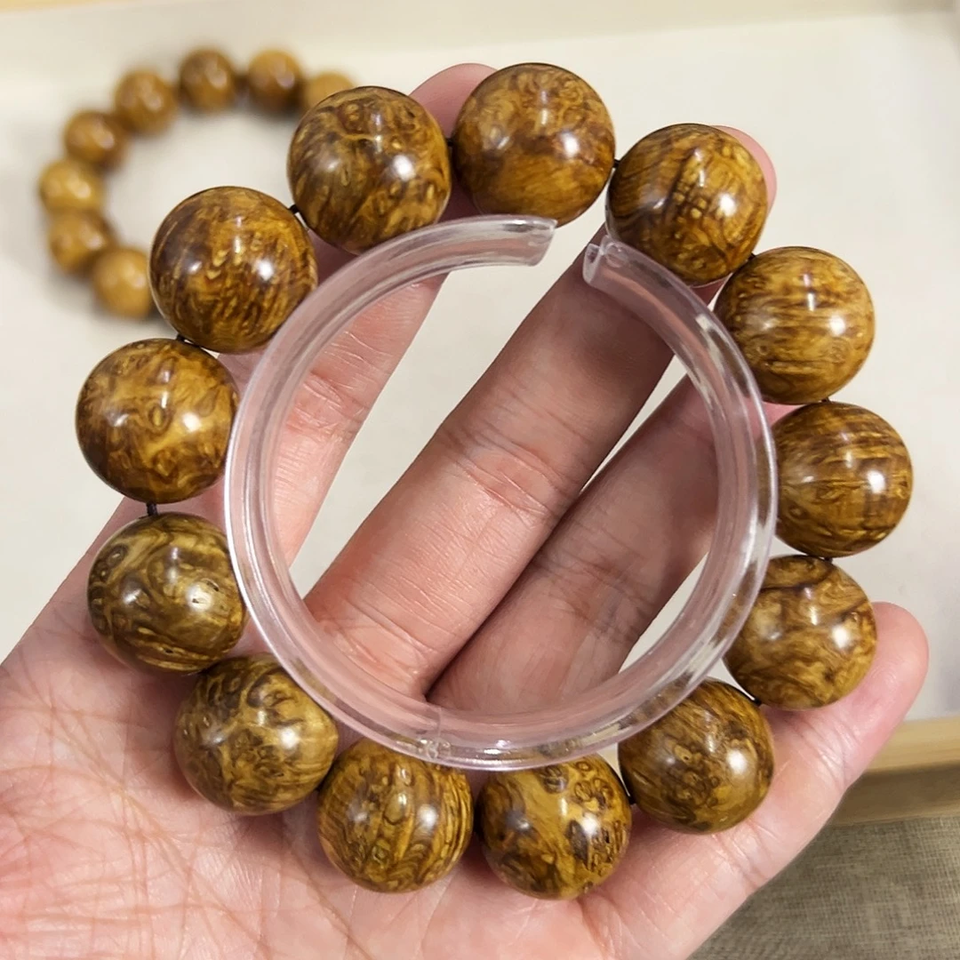 手串/手链黄花梨/降香黄檀18mm圆珠满留疤