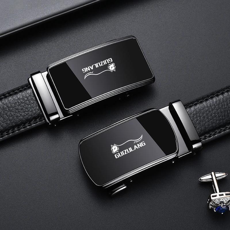 贵族狼腰带皮带牛皮时尚自动扣3.0腰带裤腰带商务高档休闲皮带