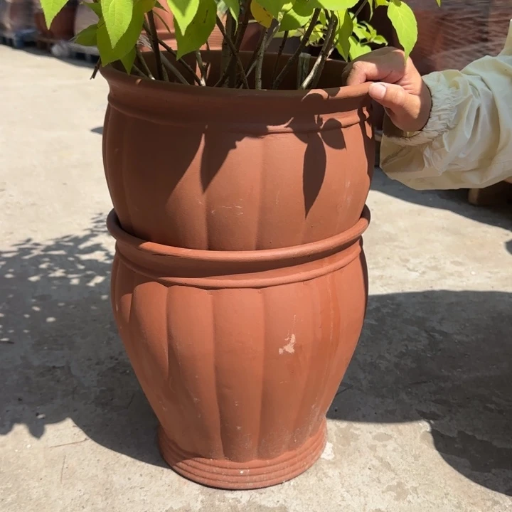 紫砂花瓶口30高30宜兴紫砂粗糙