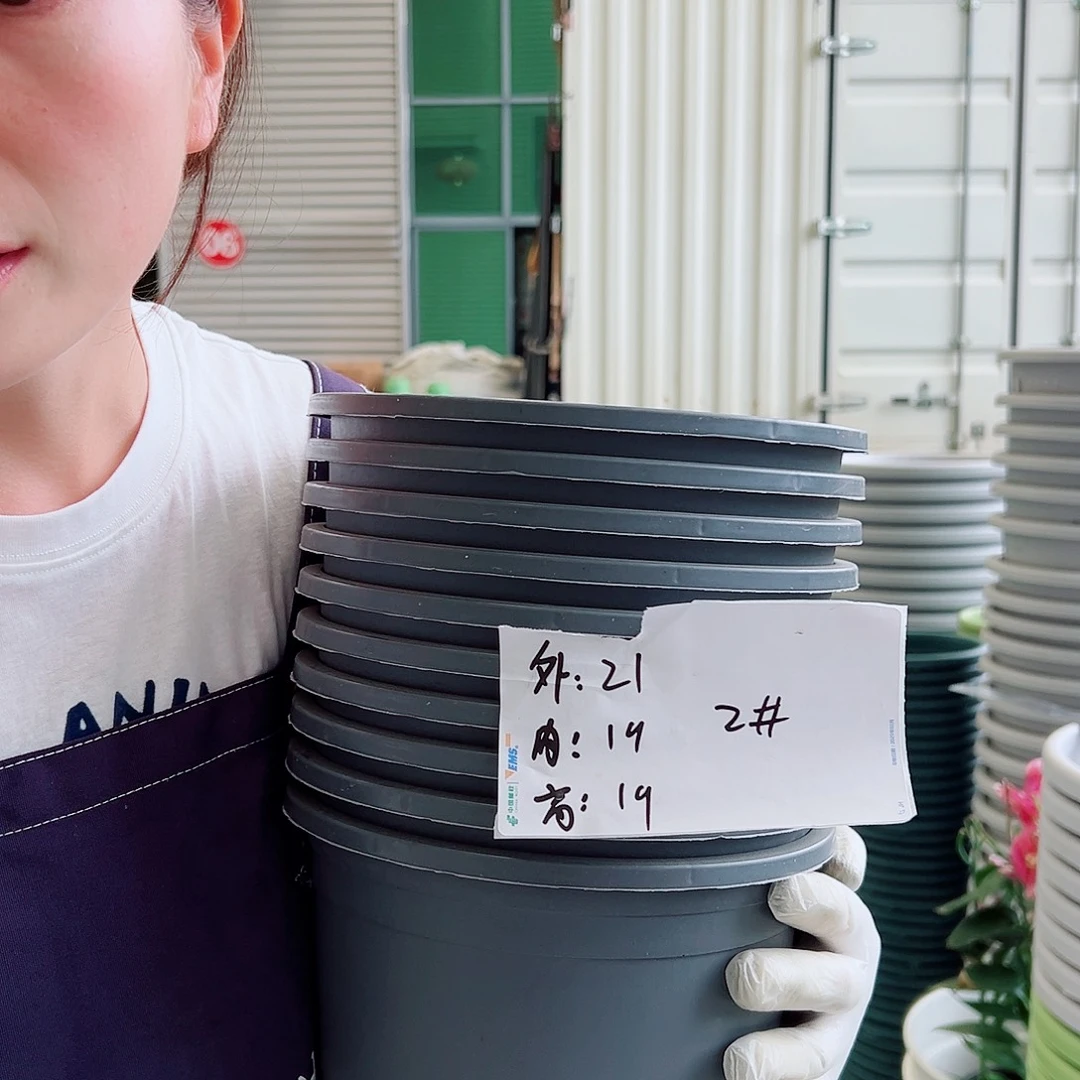 瑕疵加仑盆2#灰色10个无托