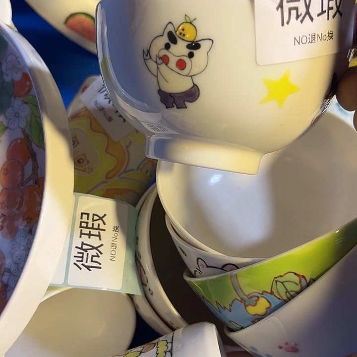 摆件微瑕不退不换卡通手绘