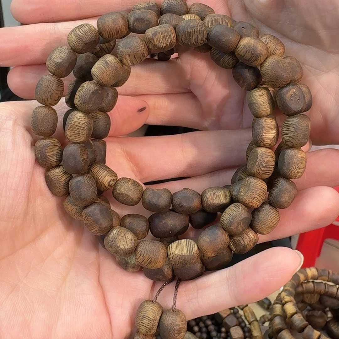 沉香手串绿奇楠0.8留疤多圈多样性发一条