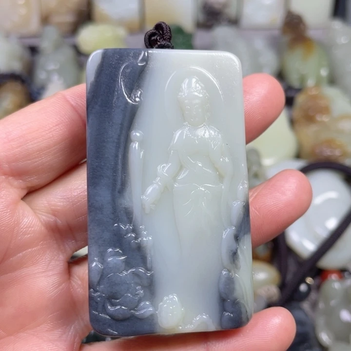 和田玉未镶嵌挂件