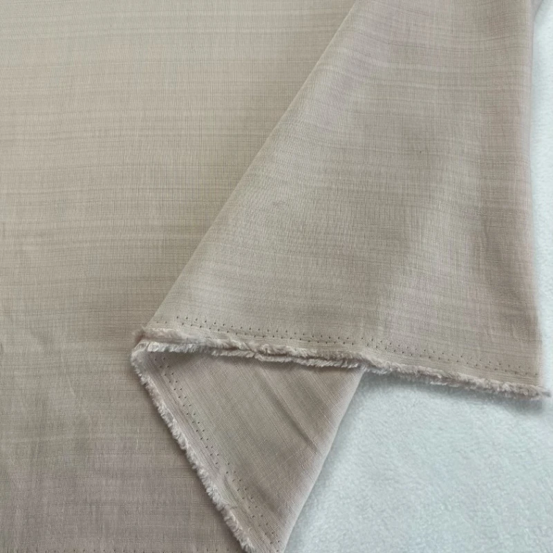 麻本色天丝苎麻柔软亲肤丝滑衬衣连衣裙汉茶服防晒衣阔腿套装面料