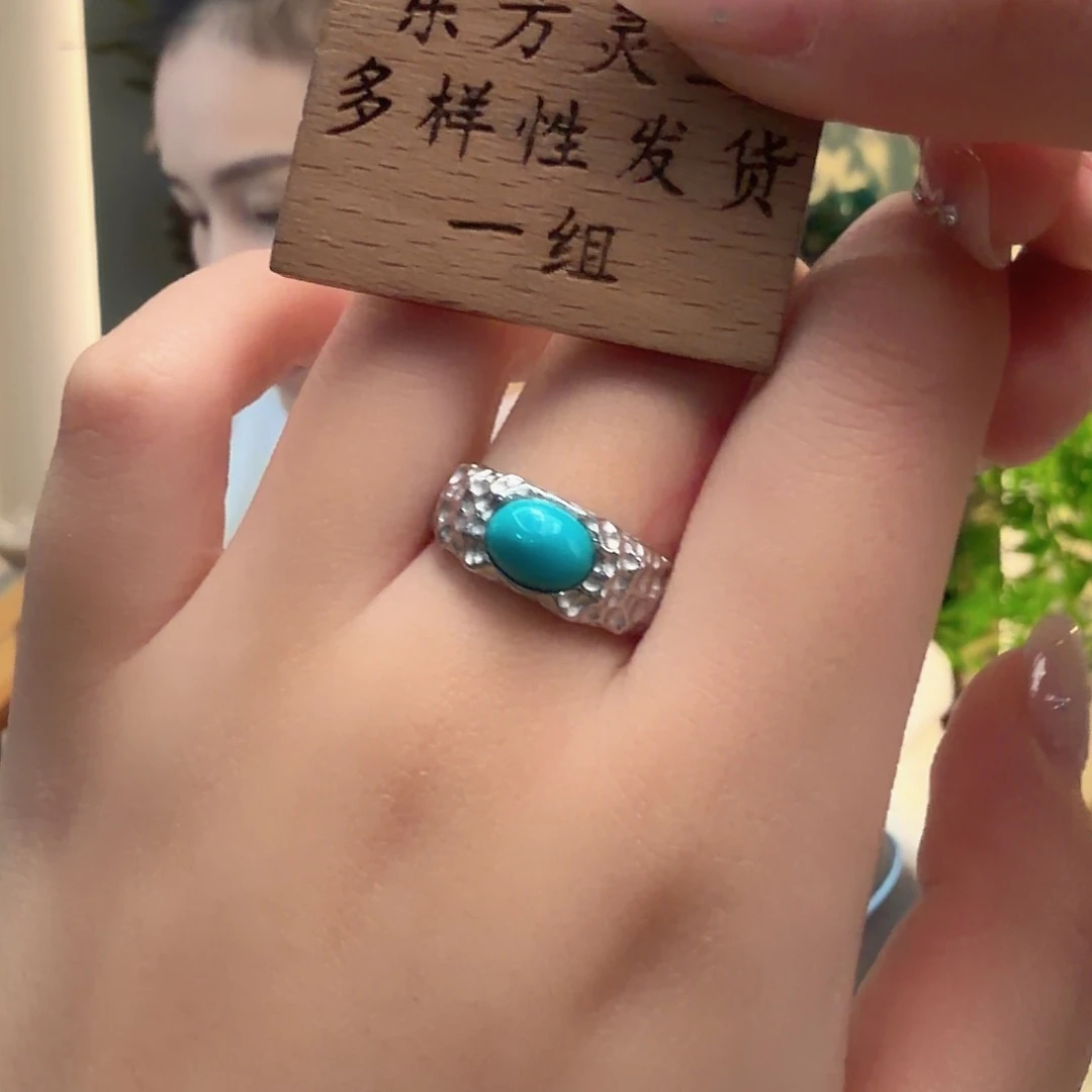 绿松石银S925镶嵌颈饰