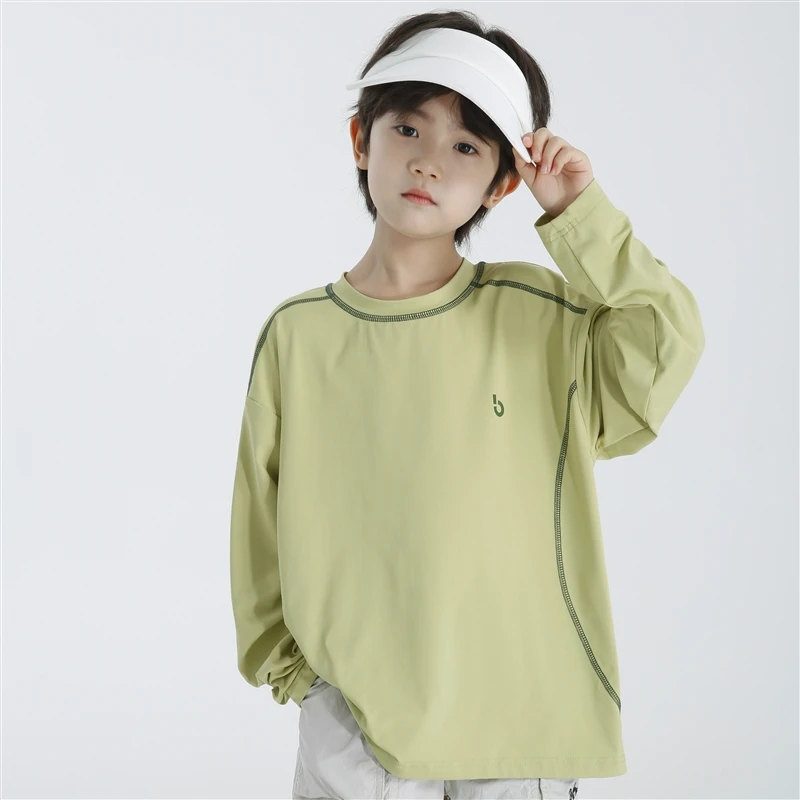 【UPF1000+】男童防晒短袖T恤夏季新款中大童薄款透气上衣|25ba76