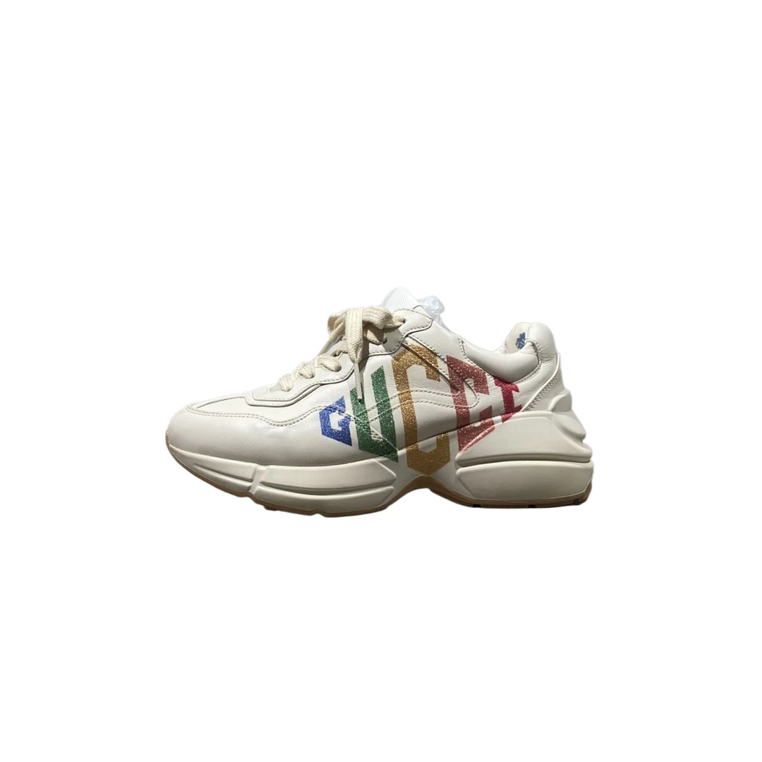 95新 GUCCI/古驰 34.5码 炫彩老爹鞋 re9242